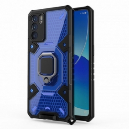 Skal Oppo Reno 6 5G Honeycomb Med Ring