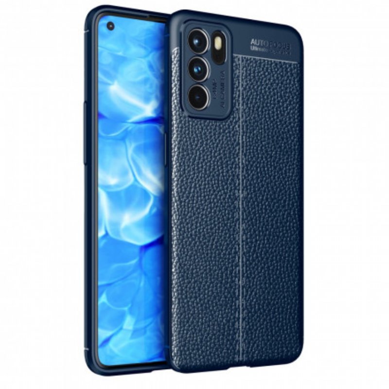 Skal Oppo Reno 6 5G Litchi Lädereffekt