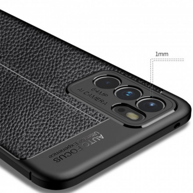 Skal Oppo Reno 6 5G Litchi Lädereffekt