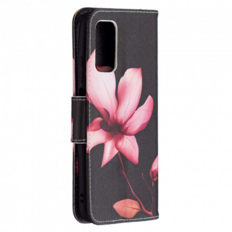 Folio-fodral Poco M3 Rosa Blomma