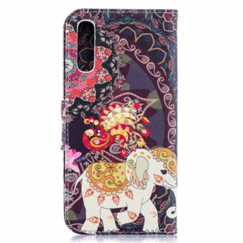 Fodral Samsung Galaxy A50 Etniska Elefanter Mandala