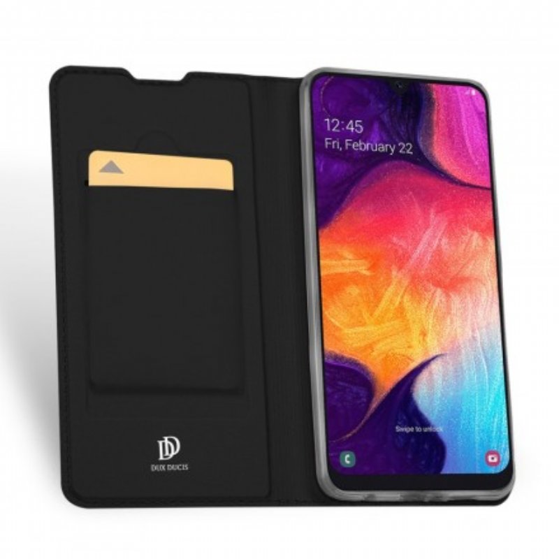 Folio-fodral Samsung Galaxy A50 Läderfodral Första Klass Serien