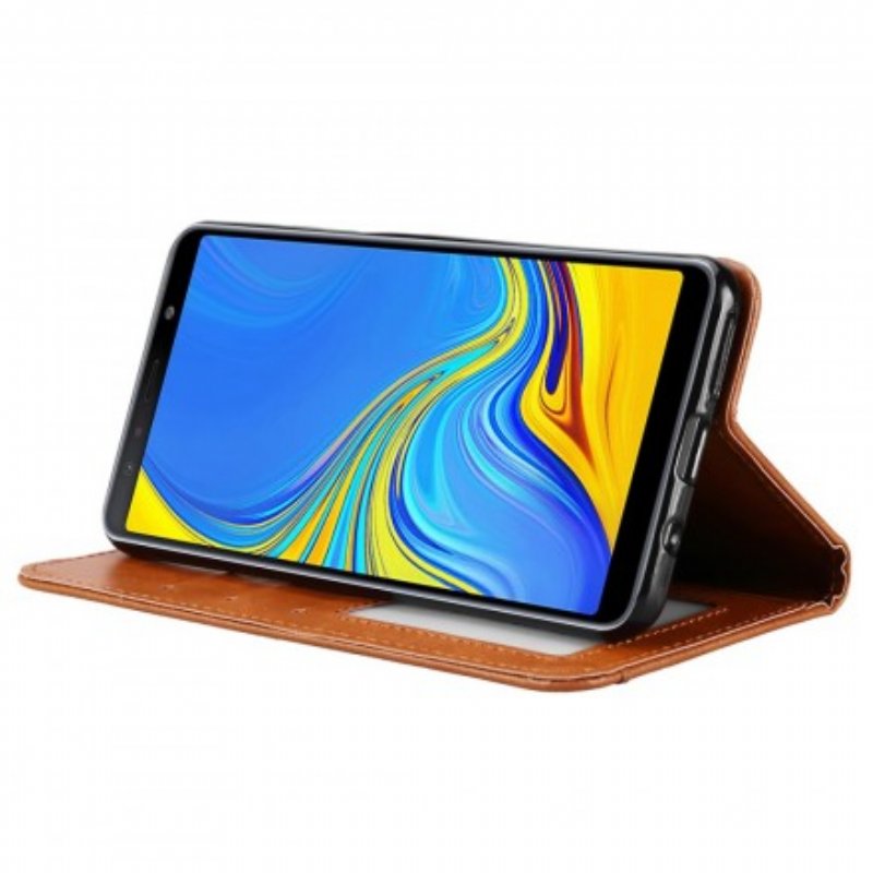 Folio-fodral Samsung Galaxy A50 Läderfodral Korthållare I Konstläder