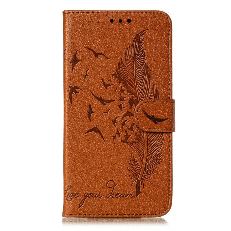 Fodral Samsung Galaxy A20e Faux Leather Lev Din Dröm