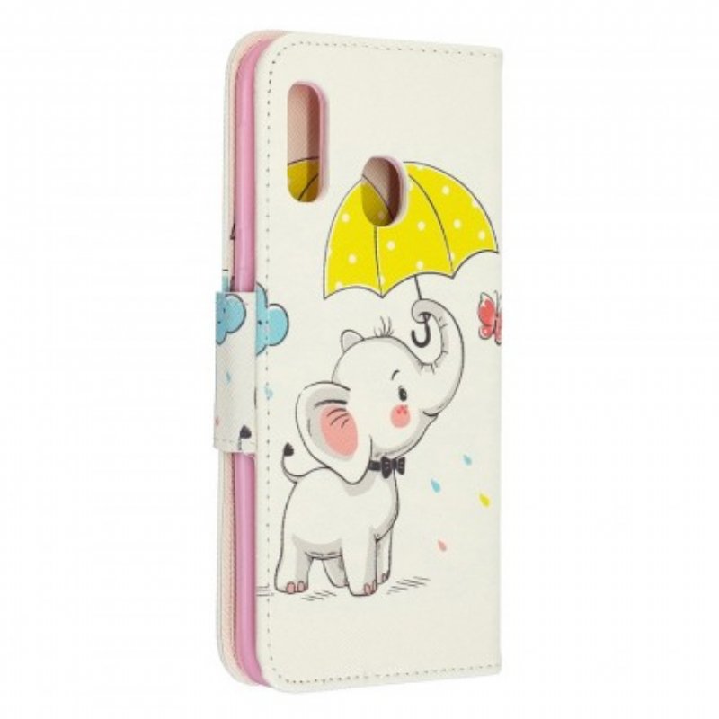 Folio-fodral Samsung Galaxy A20e Baby Elefant