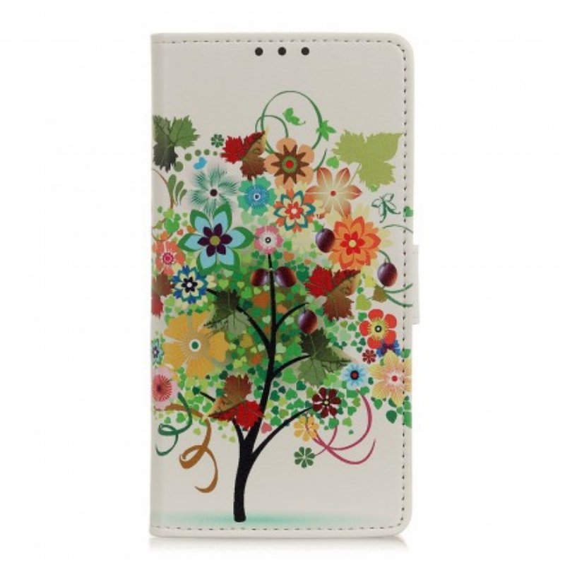 Folio-fodral Samsung Galaxy A20e Blommande Träd