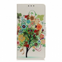 Folio-fodral Samsung Galaxy A20e Blommande Träd