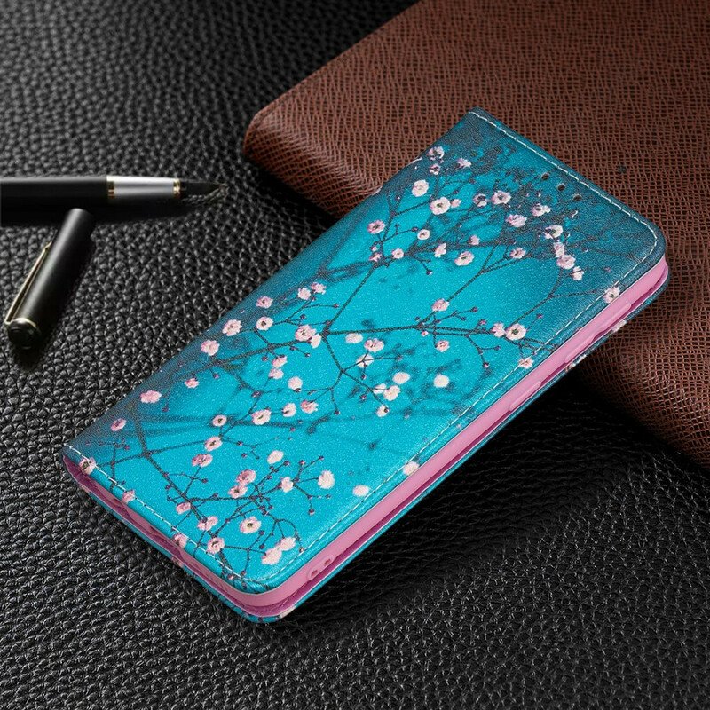 Folio-fodral Samsung Galaxy A20e Läderfodral Blommande Grenar