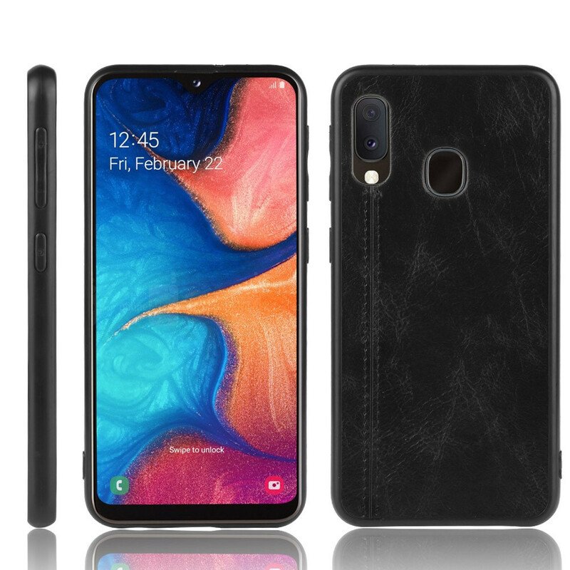 Skal Samsung Galaxy A20e Couture Lädereffekt