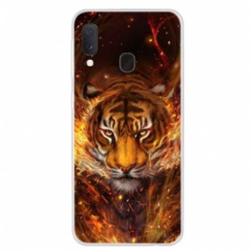 Skal Samsung Galaxy A20e Eld Tiger