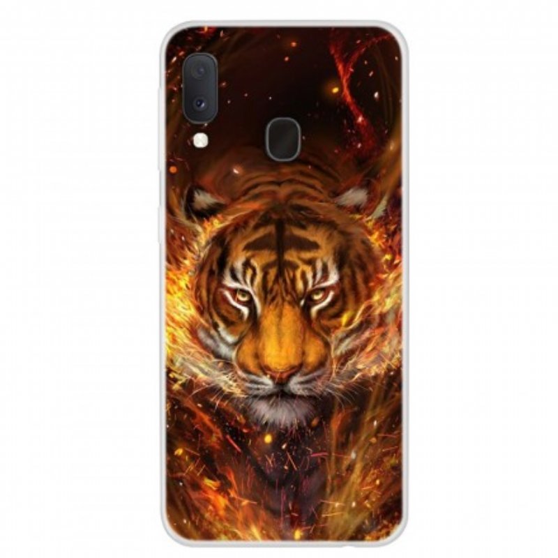 Skal Samsung Galaxy A20e Eld Tiger