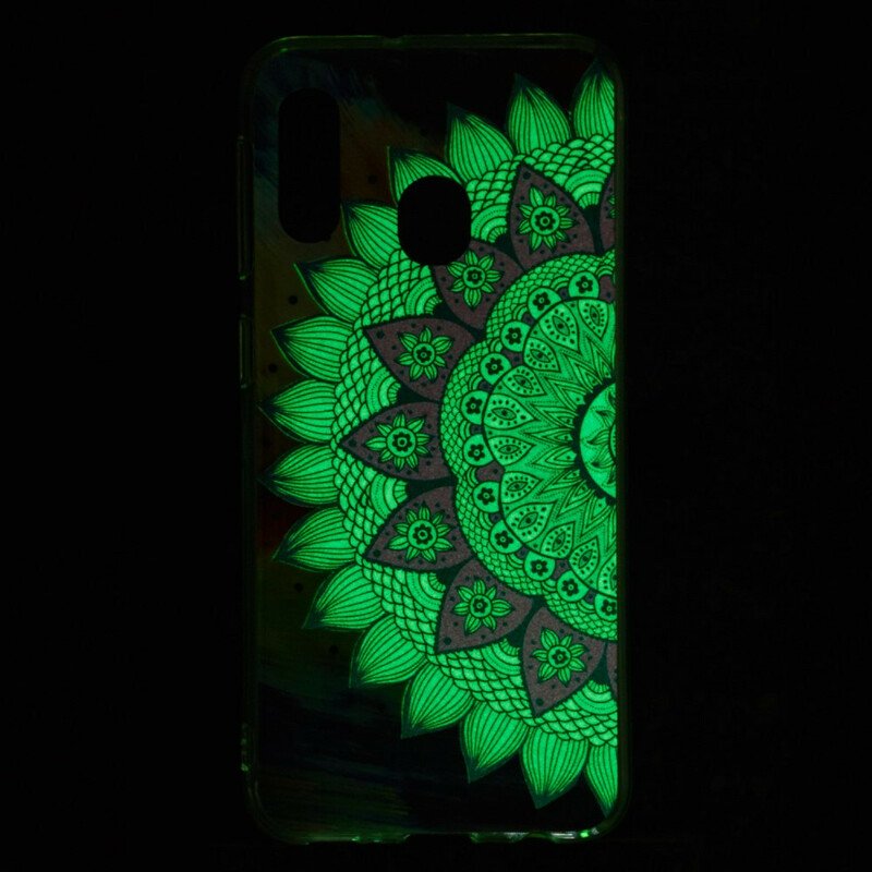 Skal Samsung Galaxy A20e Fluorescerande Färgglada Mandala