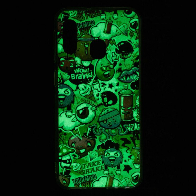 Skal Samsung Galaxy A20e Fluorescerande Galenskap