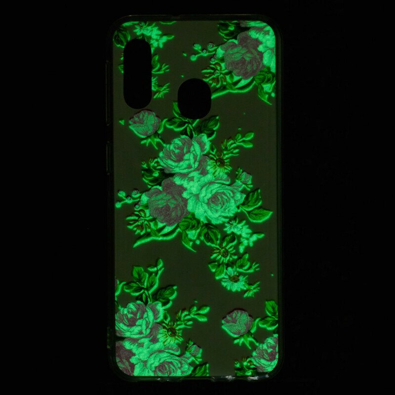 Skal Samsung Galaxy A20e Fluorescerande Liberty Flowers