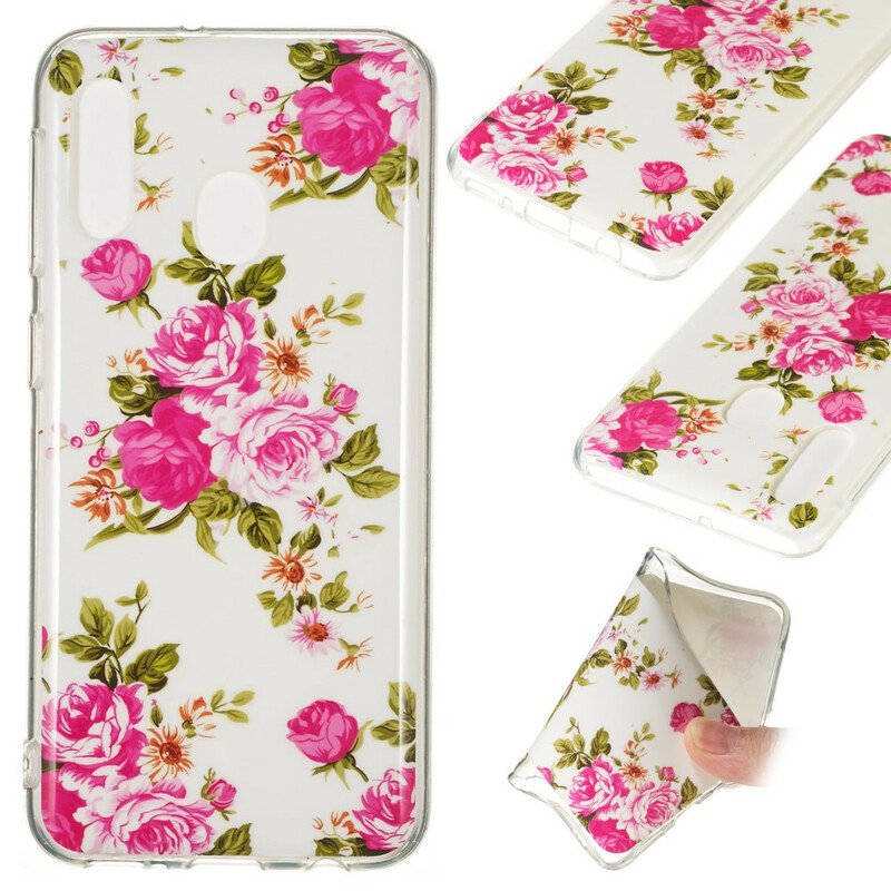 Skal Samsung Galaxy A20e Fluorescerande Liberty Flowers