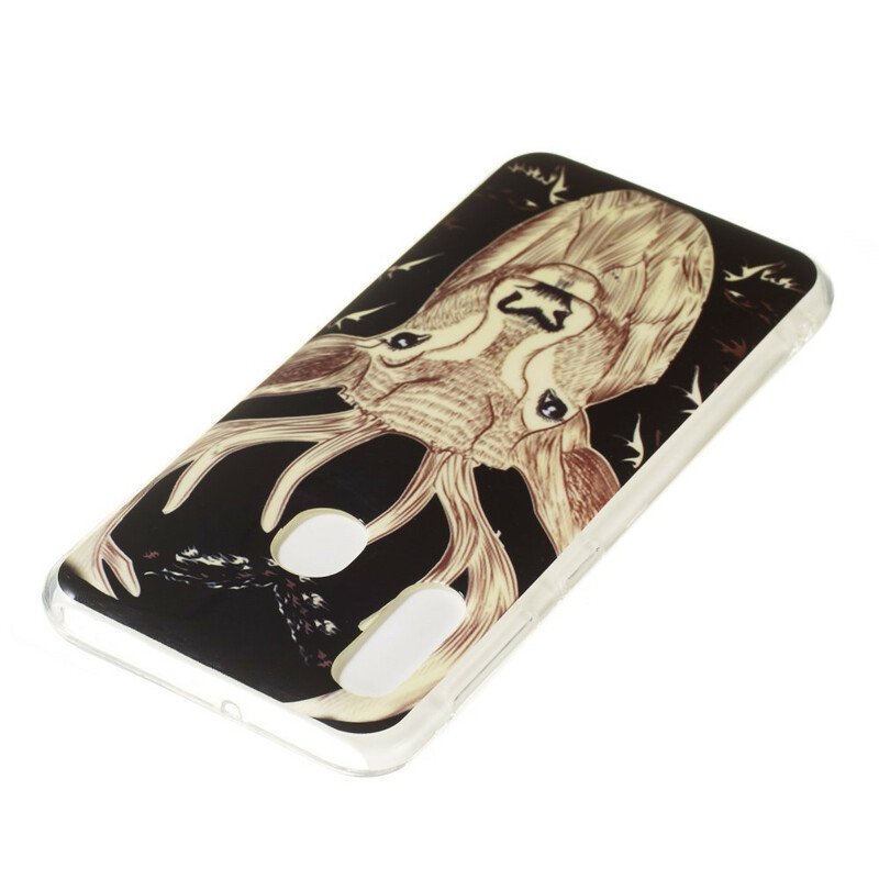 Skal Samsung Galaxy A20e Fluorescerande Majestic Deer