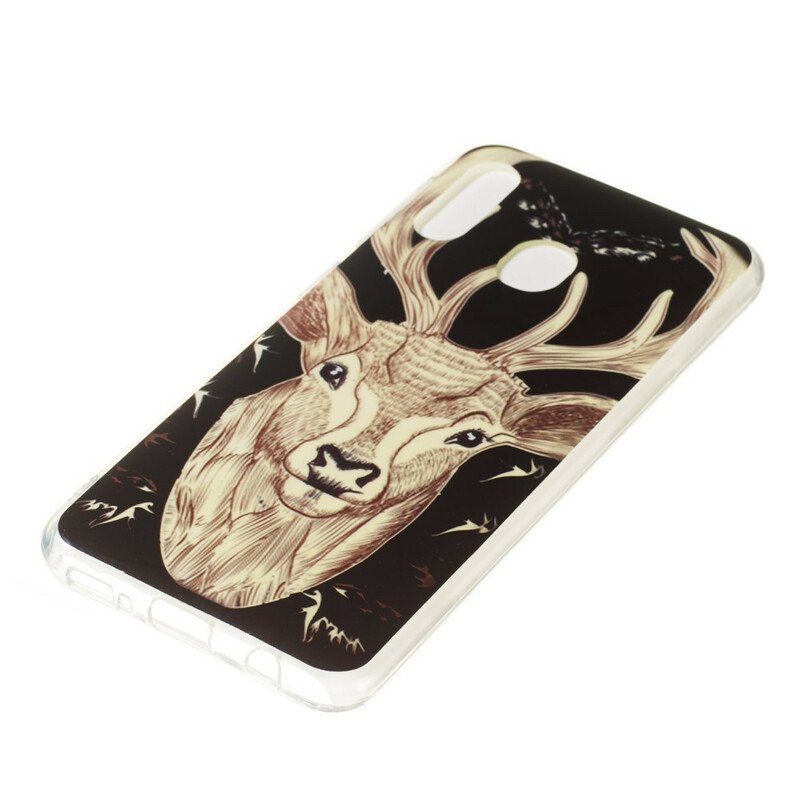 Skal Samsung Galaxy A20e Fluorescerande Majestic Deer