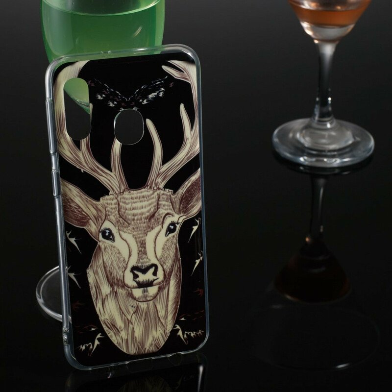 Skal Samsung Galaxy A20e Fluorescerande Majestic Deer