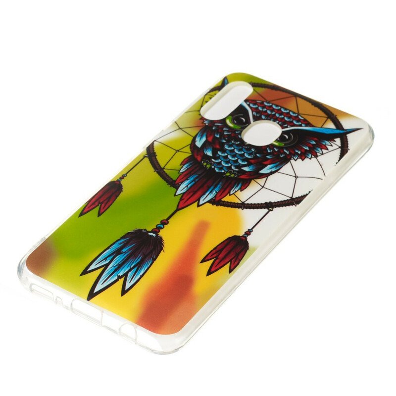 Skal Samsung Galaxy A20e Fluorescerande Owl Dream Catcher