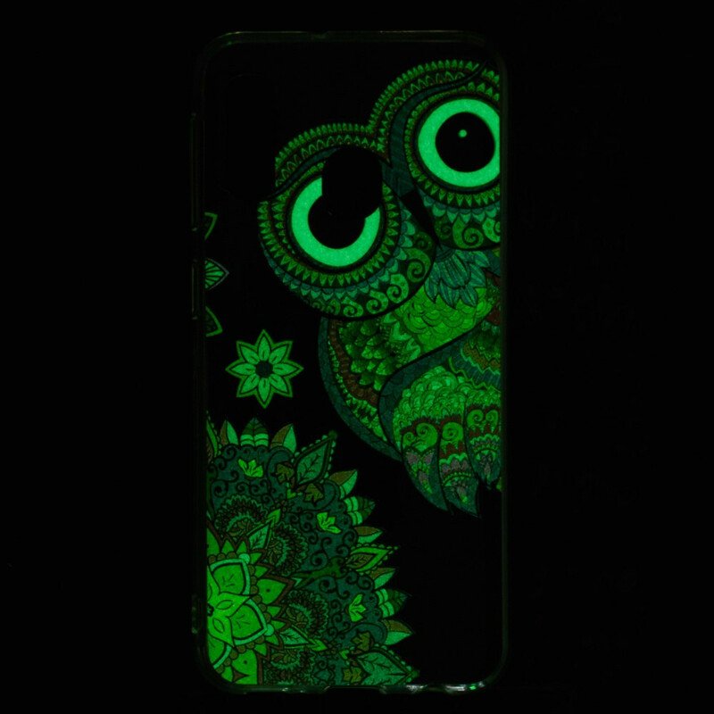 Skal Samsung Galaxy A20e Fluorescerande Uggla Mandala