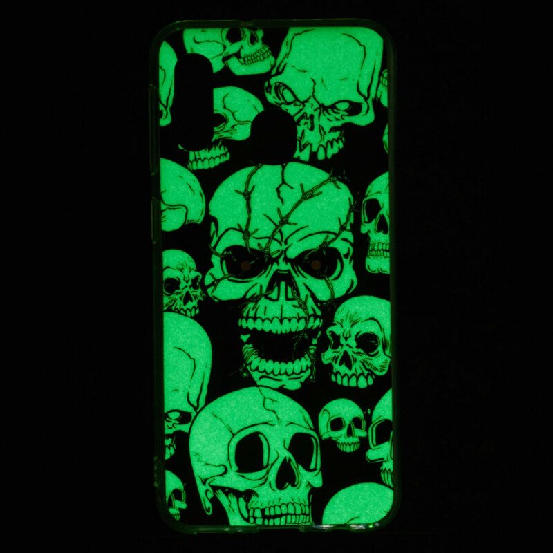 Skal Samsung Galaxy A20e Varning Fluorescerande Skallar