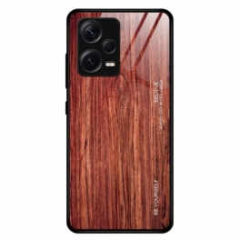 Skal Xiaomi Redmi Note 12 Pro Plus Trädesign Härdat Glas