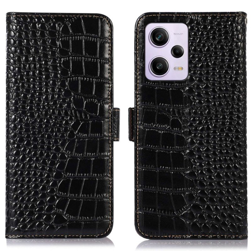 Fodral Poco X5 Pro 5G Crocodile Style Rfid