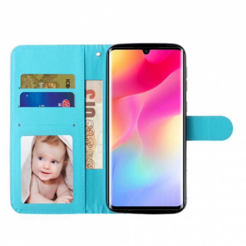 Fodral Xiaomi Mi Note 10 Lite Med Kedjar Marble Strip Light Spotlights