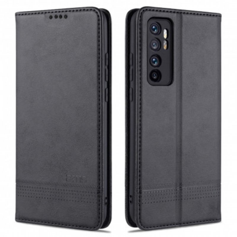 Folio-fodral Xiaomi Mi Note 10 Lite Läderfodral Azns Läder Styling