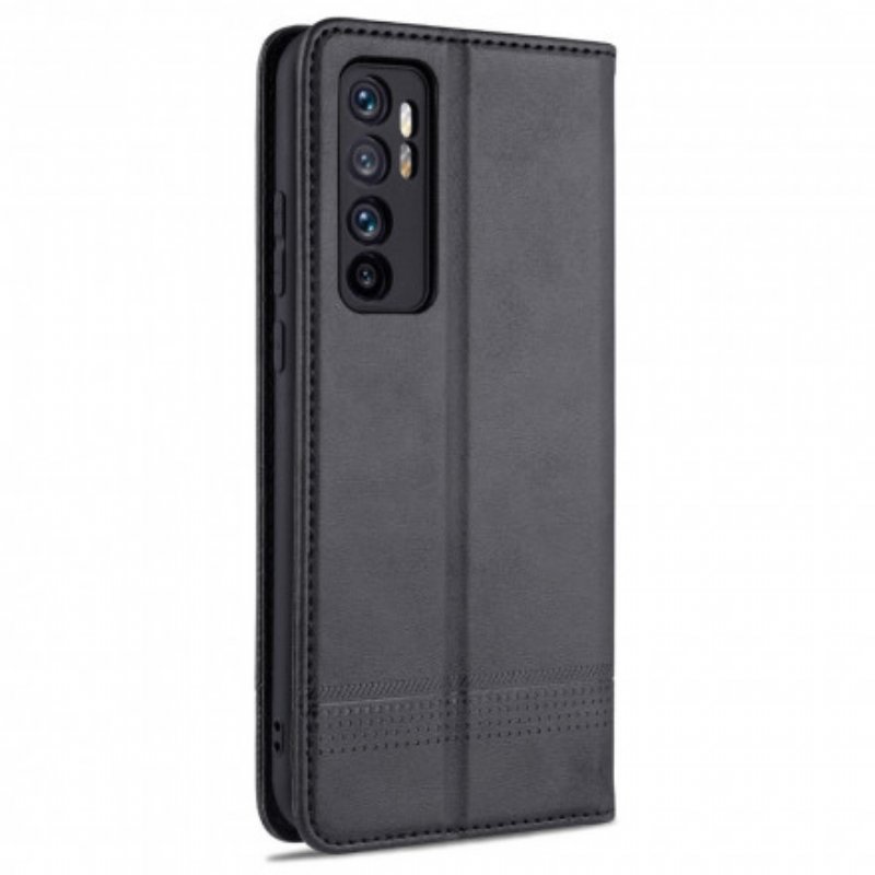 Folio-fodral Xiaomi Mi Note 10 Lite Läderfodral Azns Läder Styling