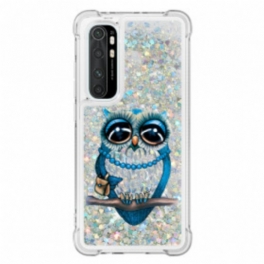 Skal Xiaomi Mi Note 10 Lite Miss Owl Paljetter