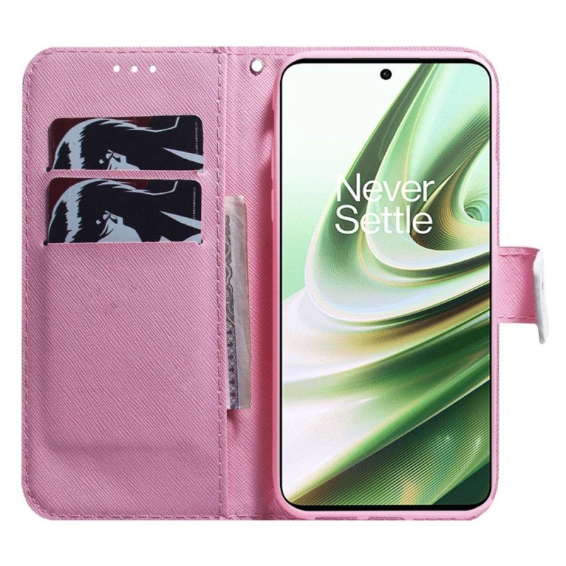 Fodral OnePlus Nord 2T 5G Med Kedjar Strappy Rose Flower