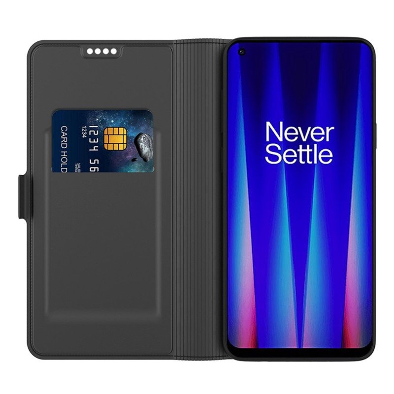 Läderfodral OnePlus Nord 2T 5G Dubbellås