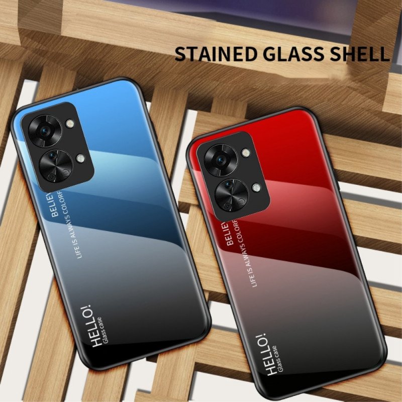 Skal OnePlus Nord 2T 5G Härdat Glas Hej