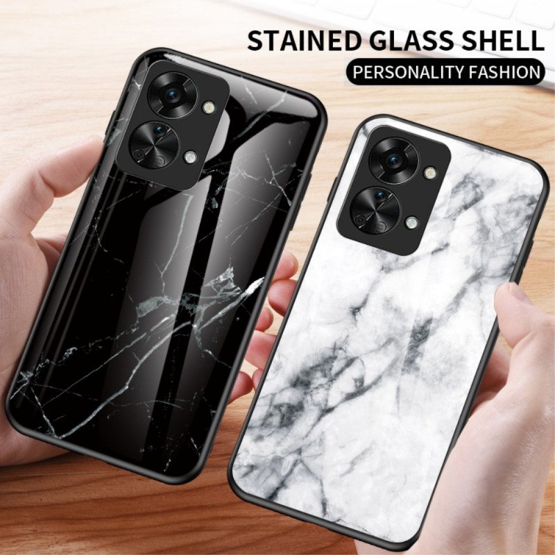 Skal OnePlus Nord 2T 5G Marmor Härdat Glas