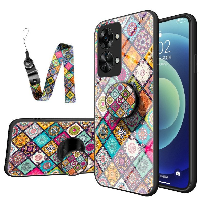 Skal OnePlus Nord 2T 5G Patchwork Magnetisk Hållare