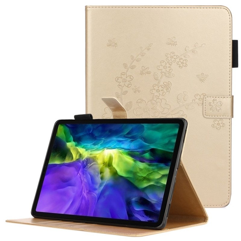 Läderfodral iPad Pro 11" (2021) Blommor