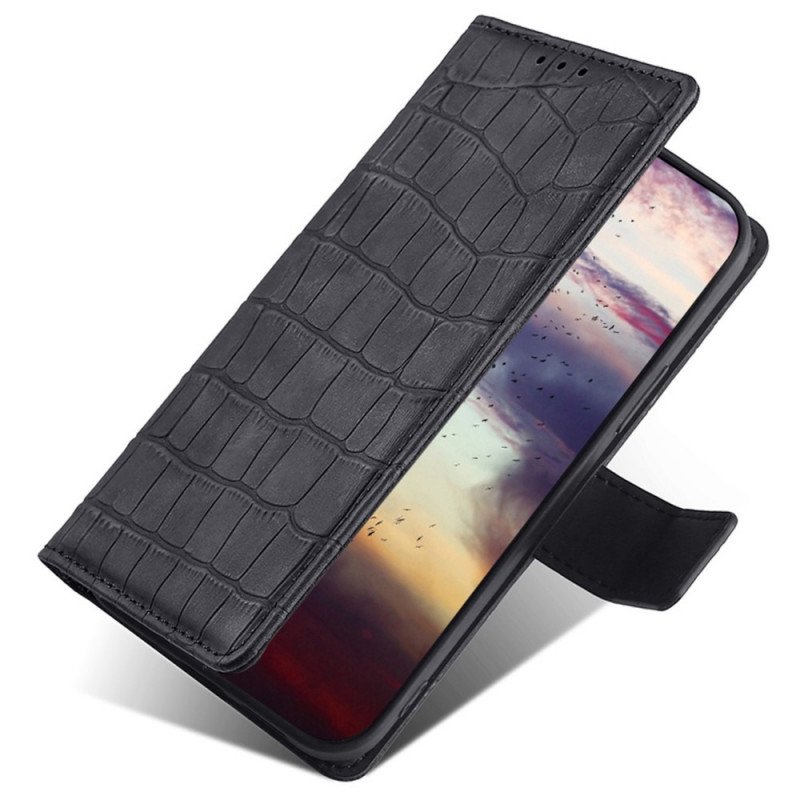 Folio-fodral OnePlus Nord CE 2 Lite 5G Krokodilskinnstil