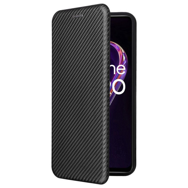 Folio-fodral OnePlus Nord CE 2 Lite 5G Läderfodral Kolfiberstruktur