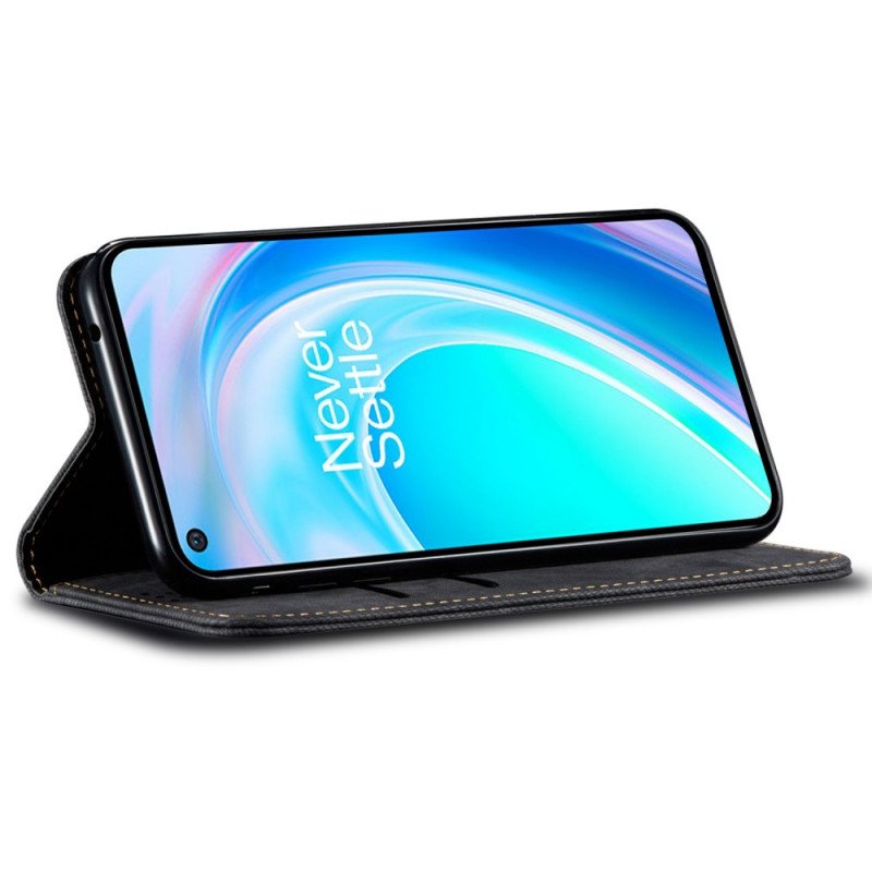 Folio-fodral OnePlus Nord CE 2 Lite 5G Läderfodral Tyg