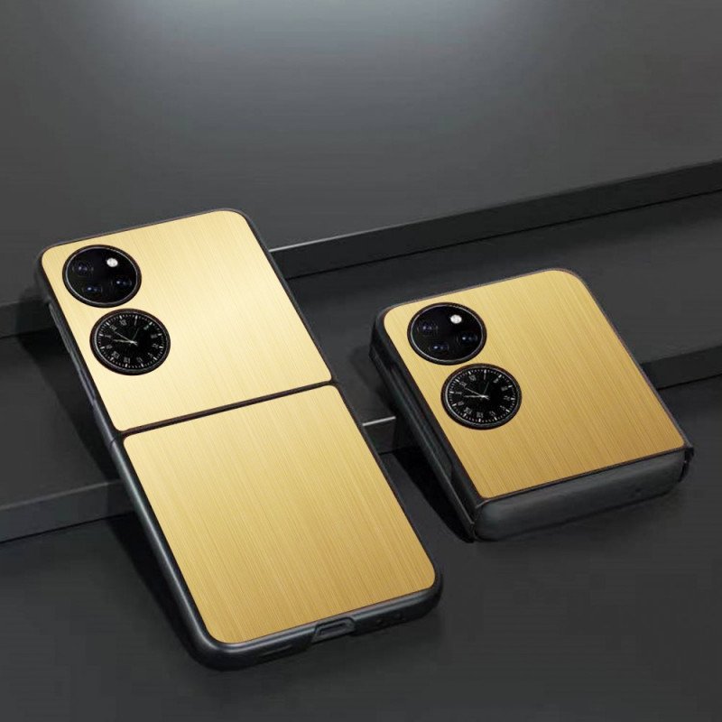 Skal Huawei P50 Pocket Borstad Metalleffekt