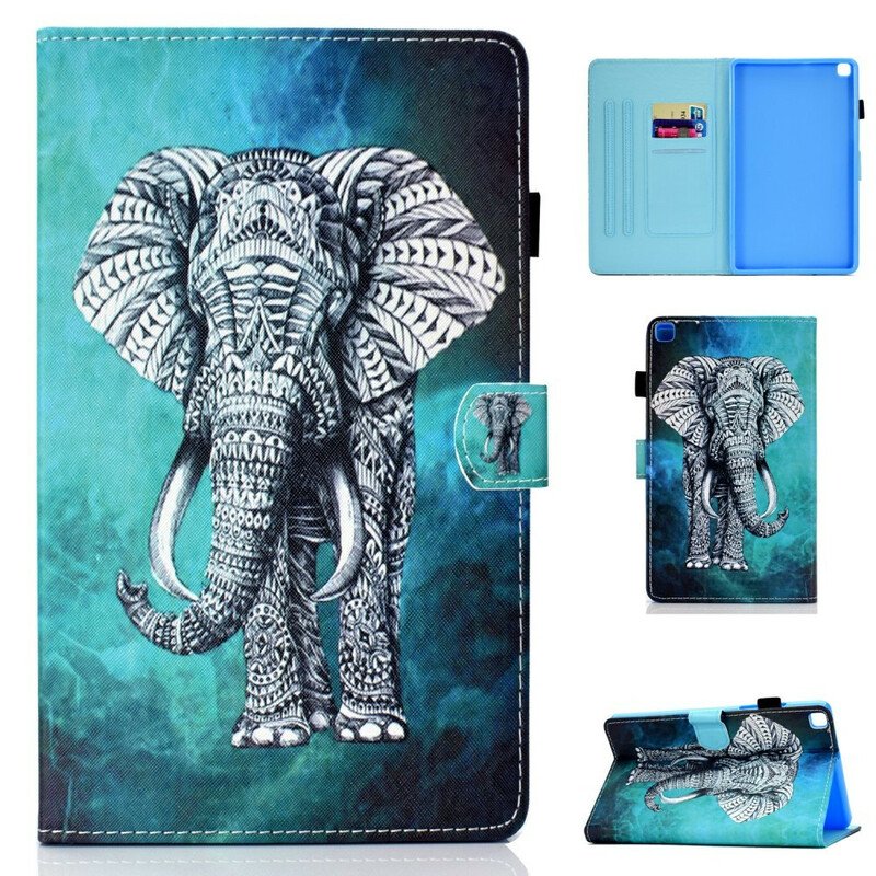 Fodral Samsung Galaxy Tab S6 Lite Tribal Elefant