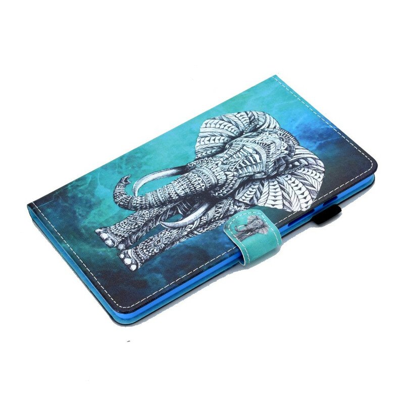 Fodral Samsung Galaxy Tab S6 Lite Tribal Elefant