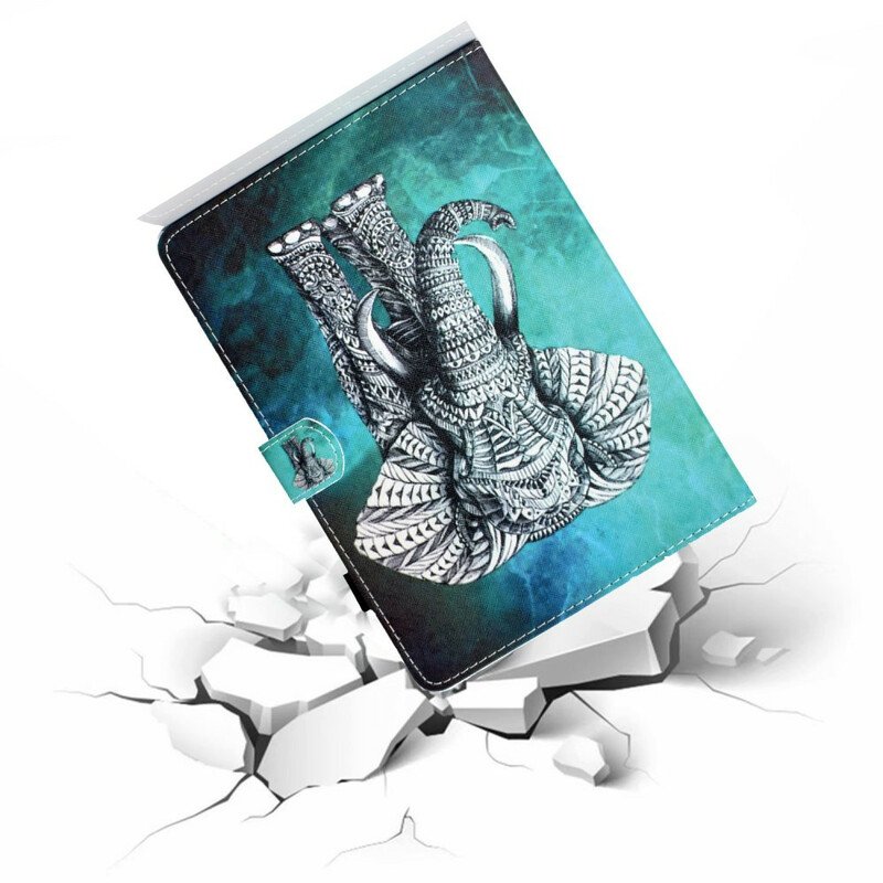 Fodral Samsung Galaxy Tab S6 Lite Tribal Elefant