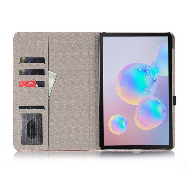 Folio-fodral Samsung Galaxy Tab S6 Lite Krokodil Textur