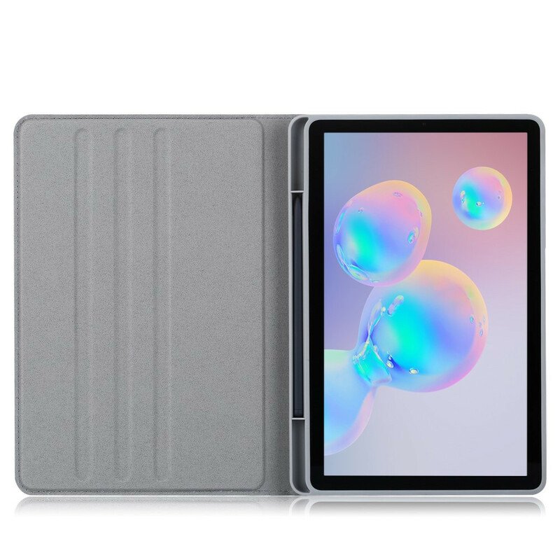 Folio-fodral Samsung Galaxy Tab S6 Lite Matt Konstläder