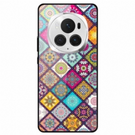 Skal För Honor Magic 6 Pro Patchwork Härdat Glas