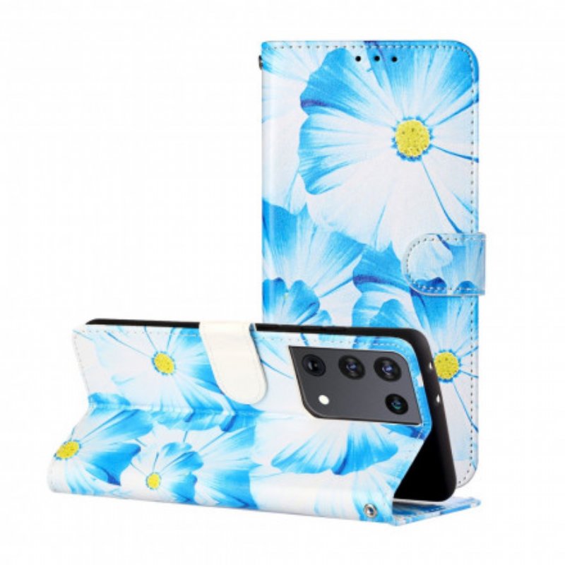 Fodral Samsung Galaxy S21 Ultra 5G Galna Blommor