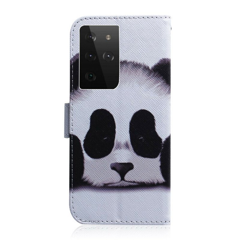 Fodral Samsung Galaxy S21 Ultra 5G Panda Ansikte