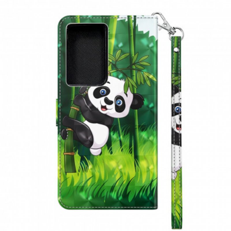 Fodral Samsung Galaxy S21 Ultra 5G Panda Och Bambu